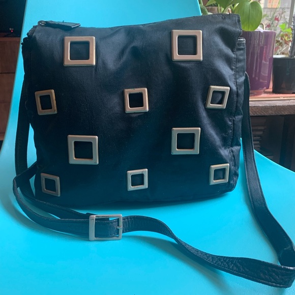 Vintage Prada Black Satin Art Deco Bag -100% Authentic & Great Condition! - Picture 6 of 14